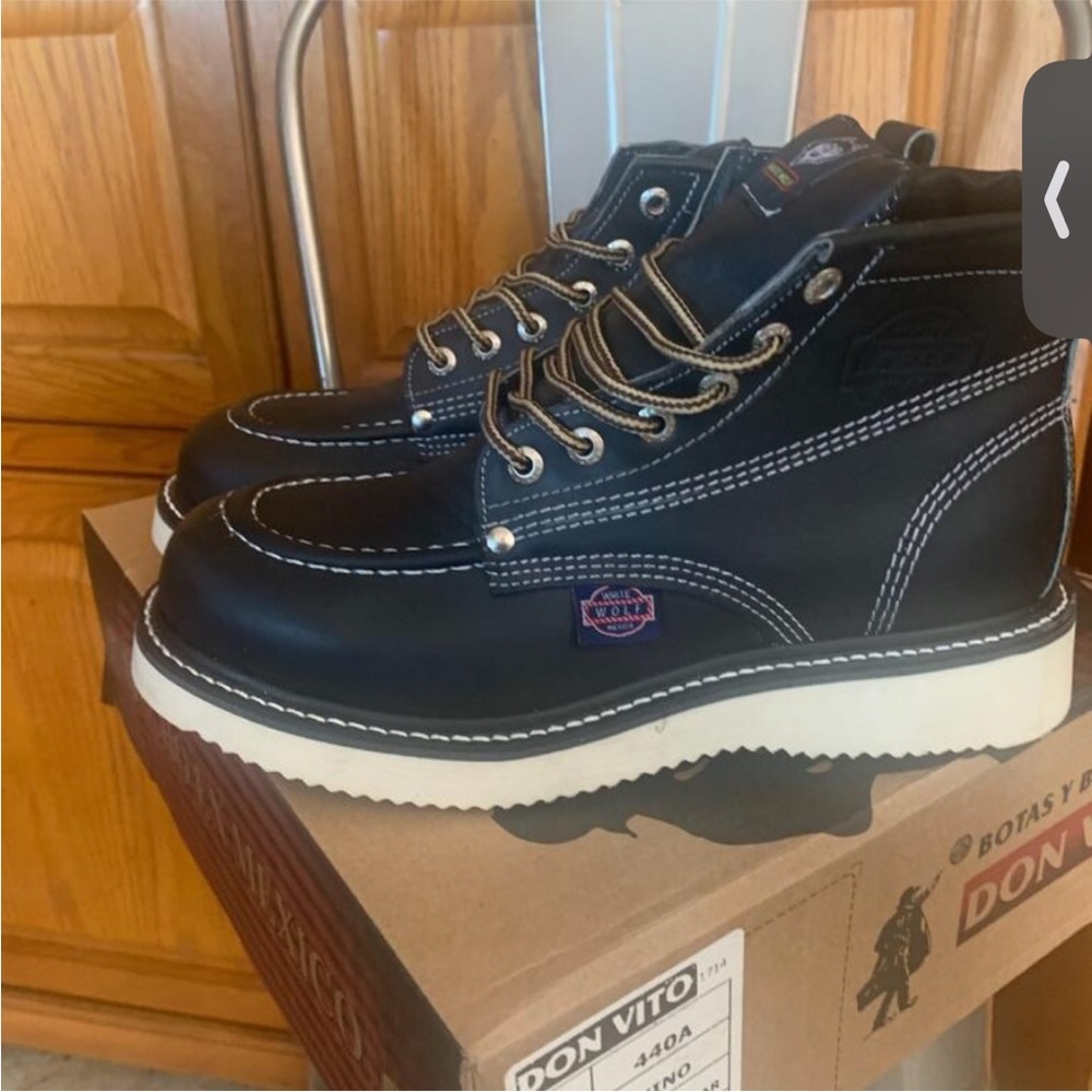 leather work boots